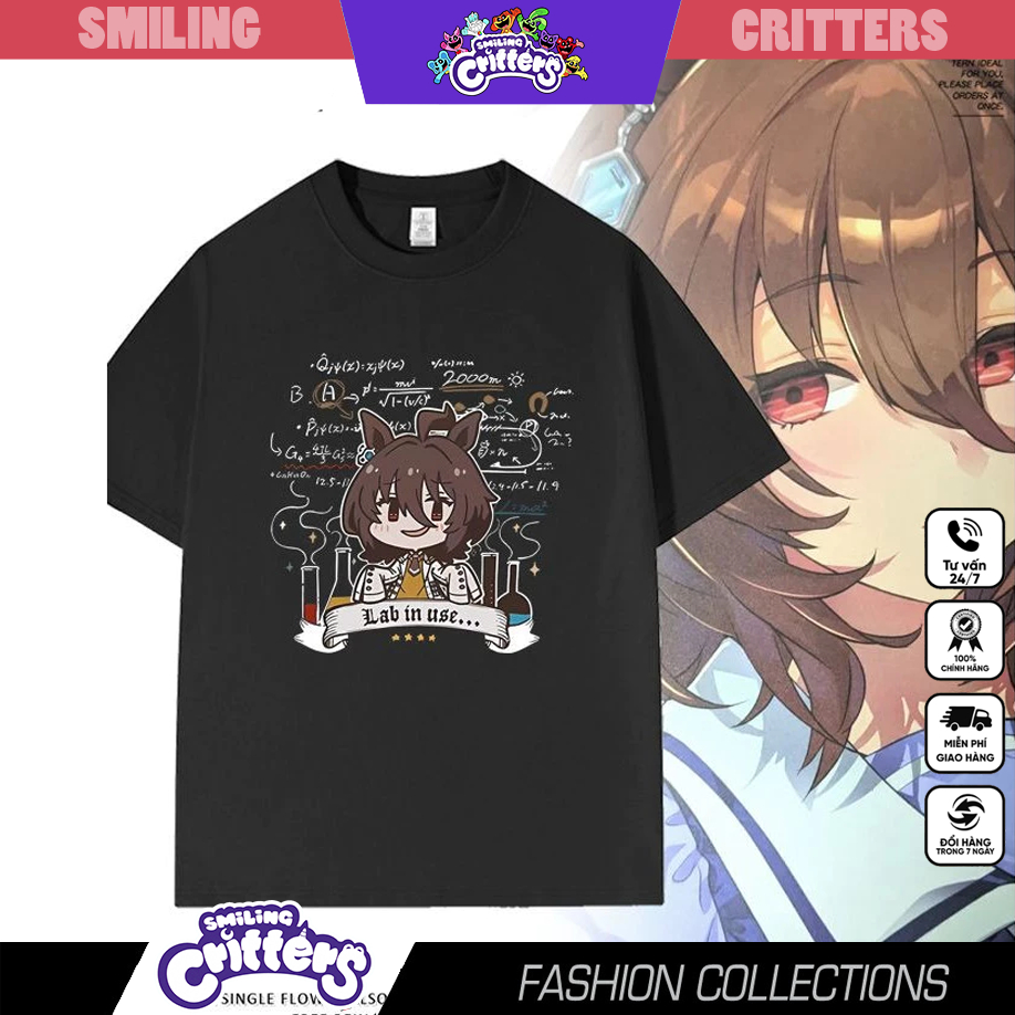 Áo thun Uma Musume Agnes Tachyon - Neon Genesis Evangelion ngắn tay