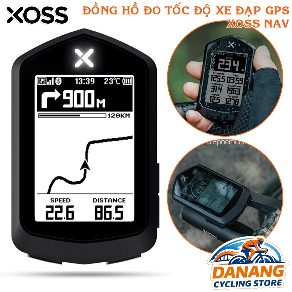 Đồng Hồ Đo Tốc Độ Xe Đạp GPS XOSS NAV – Định Vị Vệ Tinh – Bluetooth 5.0 – ANT+