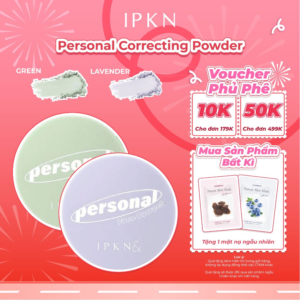 Phấn Phủ Bột IPKN Personal Correcting Powder 4g