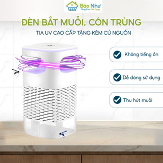 DEAL hời  Đèn Bắt Muỗi Côn Trùng Tự Động Tia UV Kiêm Đèn Ngủ TẶNG kèm CỦ CẮM