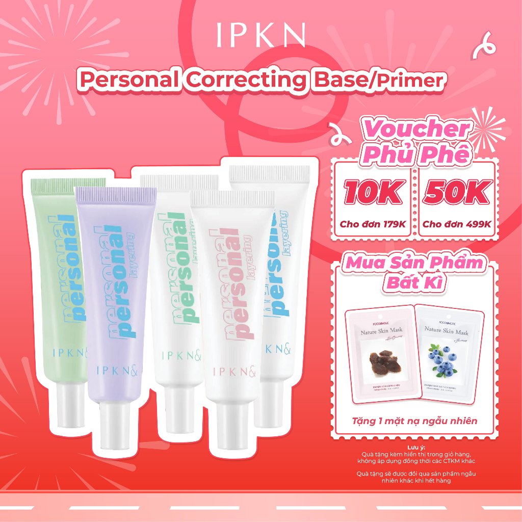 Kem Lót Mịn Da Hàn Quốc IPKN Daiso Personal Correcting Base/Moisture Primer 25ml (2026-2027)
