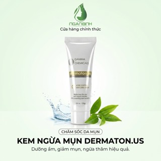 Kem Mụn Dermaton.us Gamma 20g Chiết Xuất Nghệ & Rau Má Hỗ Trợ Giảm Mụn Mờ Thâm Sẹo