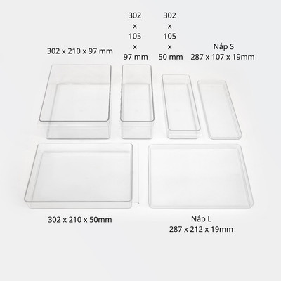 MUJI Hộp Bảo Quản Thực Phẩm Nhựa Pet