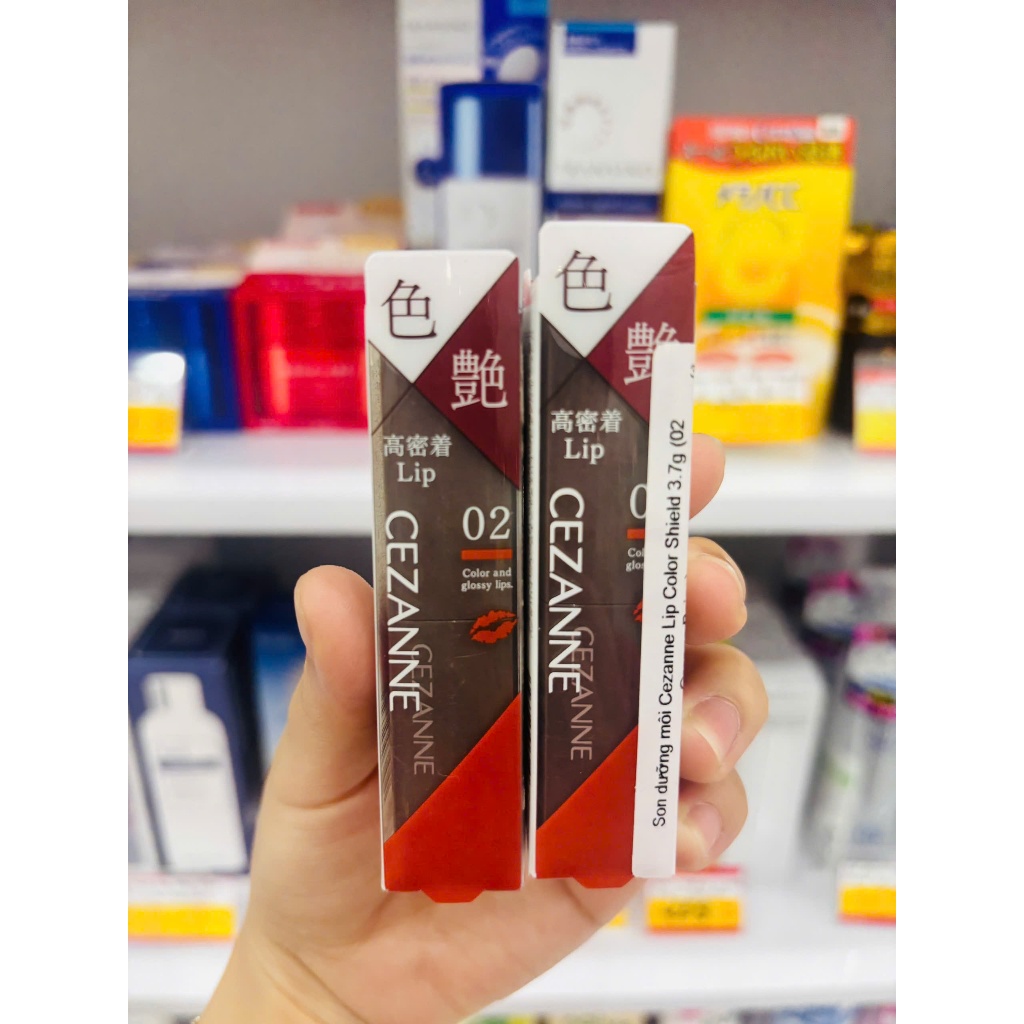 Son dưỡng môi Cezanne Lip Color Shield 3.7g (02 OrangeBeige)