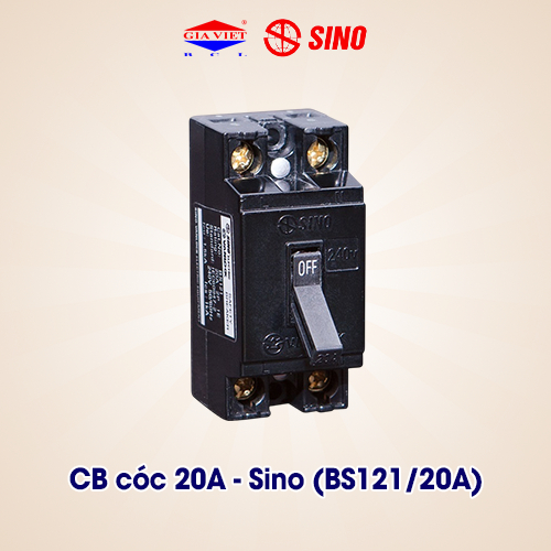 CB Cóc Sino 20A BS121/20A - Aptomat Bảo Vệ Quá Tải Chống Chập Cháy - Hàng Chính Hãng SINO