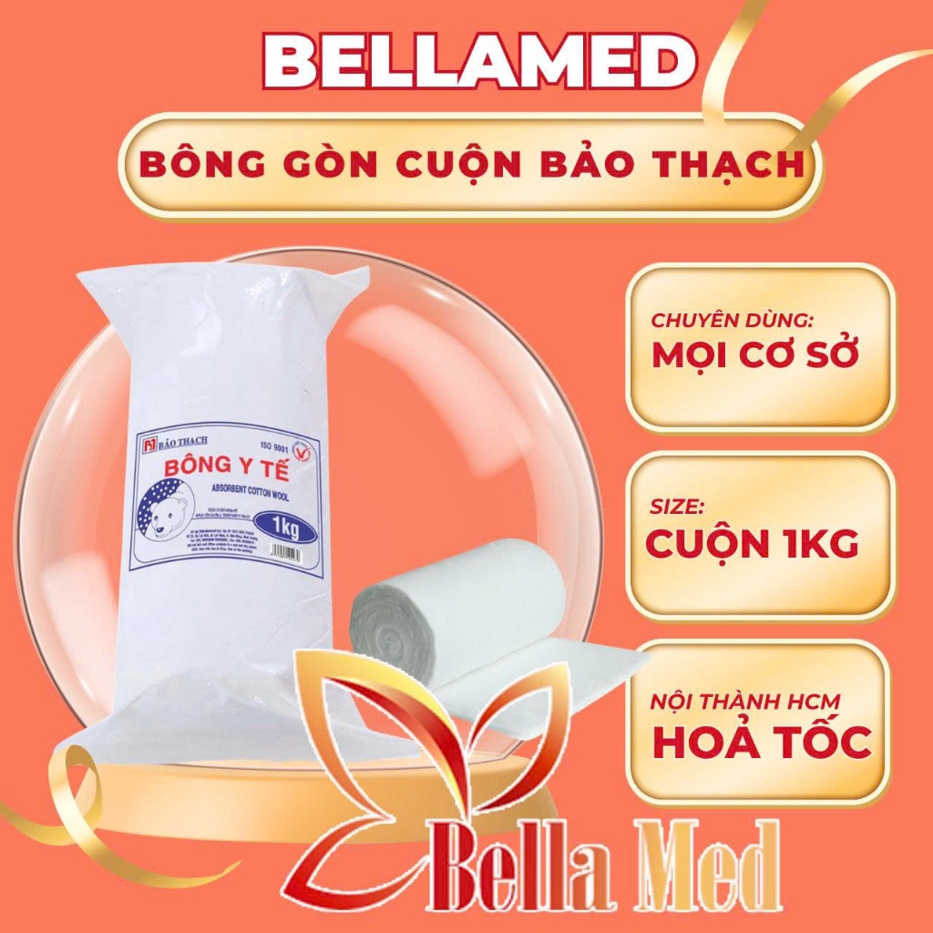 Bông gòn cuộn y tế Bảo Thạch Thấm Nước