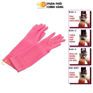 Găng tay cao su đa dụng rửa chén chống trơn có móc treo Scotch-Brite 3M SB-MOC38 - bền, bám chắc, dễ bảo quản