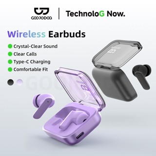 Tai nghe không dây Goojodoq với Bluetooth 5.3, điều khiển cảm ứng và dải tần đáp ứng 20kHz