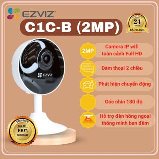 Camera Wifi Trong Nhà Ezviz C1C-B 2M / H1C - đàm thoại 2 chiều, Hổ trợ thẻ nhớ 128G - Bảo hành chính hãng 24 tháng