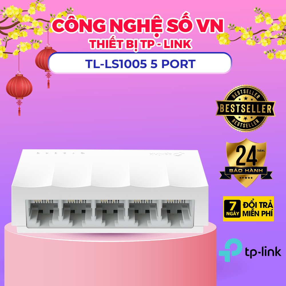 Switch TP-LINK LS1005 Để Bàn 5 Cổng 10/100Mbps