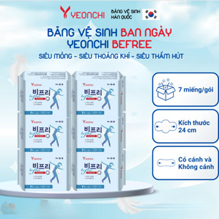 [MUA 3 TẶNG 3] Băng vệ sinh ban ngày phụ nữ Yeonchi Befree siêu mỏng siêu thấm hút công nghệ Hàn Quốc