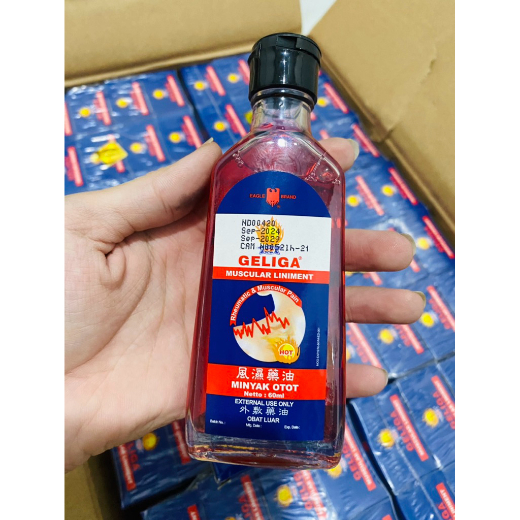 Combo 6 Chai Dầu nóng Geliga Indonesia 60ml