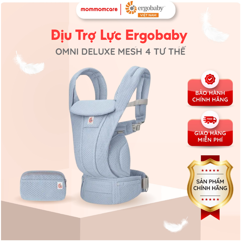 Địu bé Ergobaby Omni Deluxe Mesh 4 tư thế, thoáng khí, mềm mại, cho bé sơ sinh đến 20kg