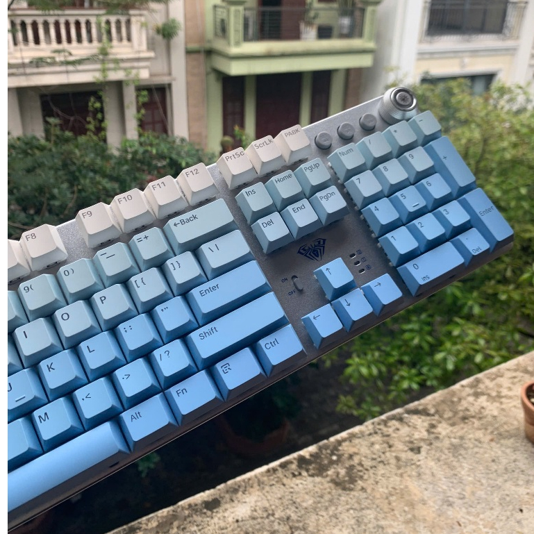 Bàn phím cơ gaming AULA F2088AIR 3 chế độ kết nối, LED RGB 16.8 triệu màu, hỗ trợ hotswap, có tặng kèm kê tay | BigBuy360 - bigbuy360.vn