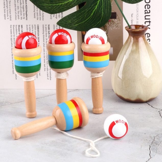 Đồ chơi tung hứng bóng, Kendama tung bóng Nhật Bản, cốc kỹ năng hứng bóng