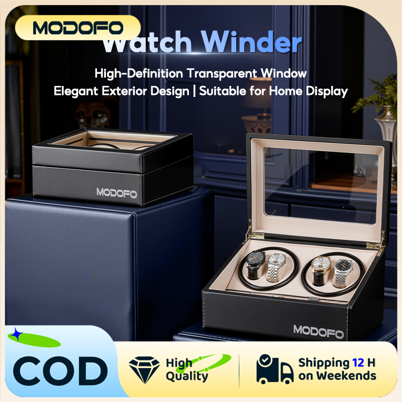 Hộp Đựng Đồng Hồ Cơ xoay tự động - Hộp 1 Xoay Bằng Da Hộp lắc đồng hồ cơ