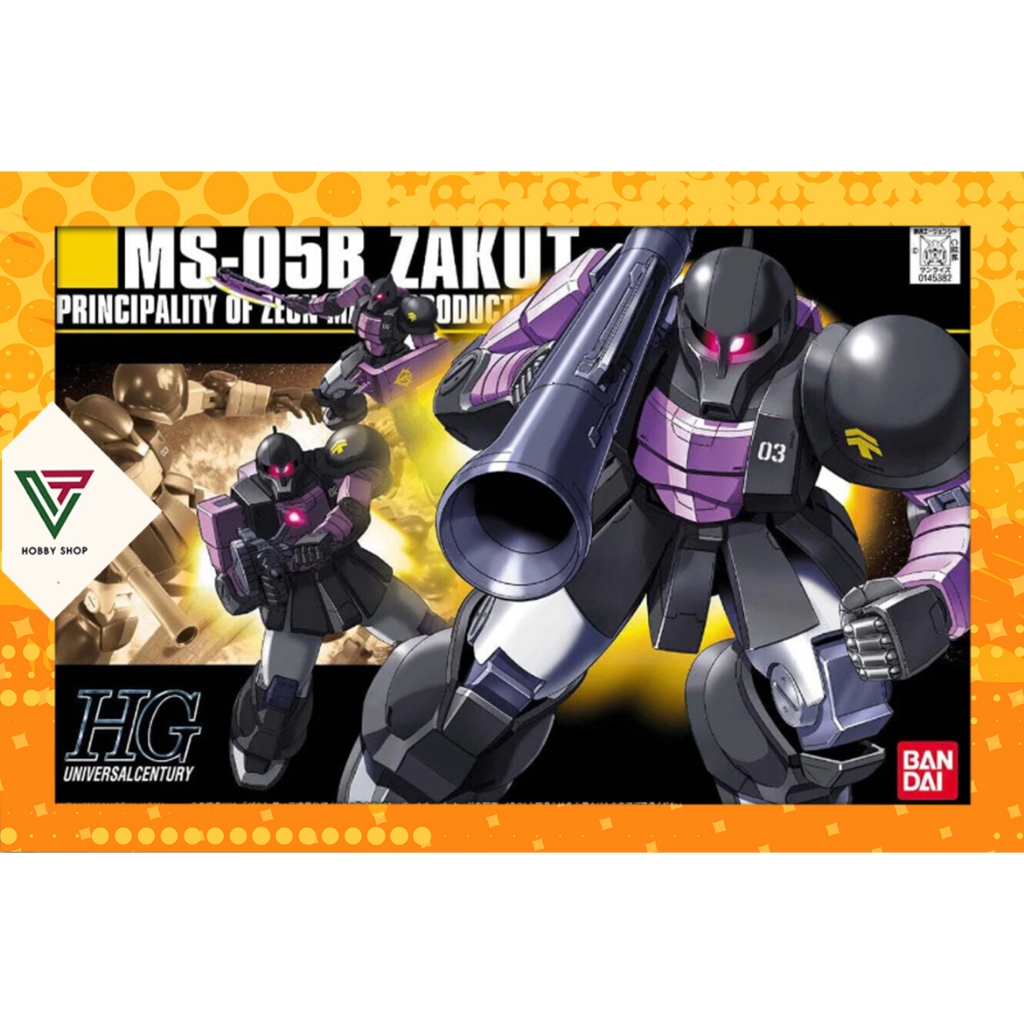 Mô Hình Lắp Ráp HG UC 1/144 MS-05B Zaku I (Black Tri-Stars Type)