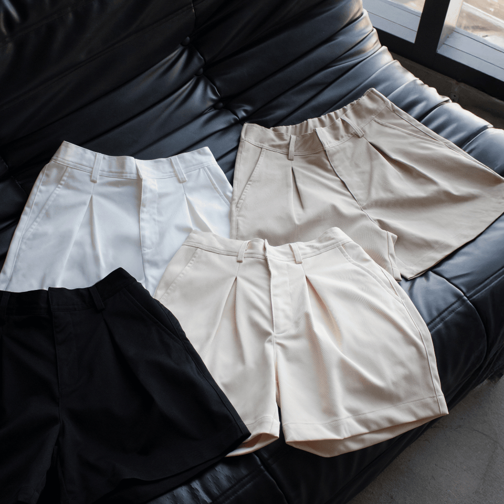 Quần Short Khaki Form Trên Gối NOCTURNAL Pleated Khaki Shorts Nam Nữ Unisex Local Brand | BigBuy360 - bigbuy360.vn