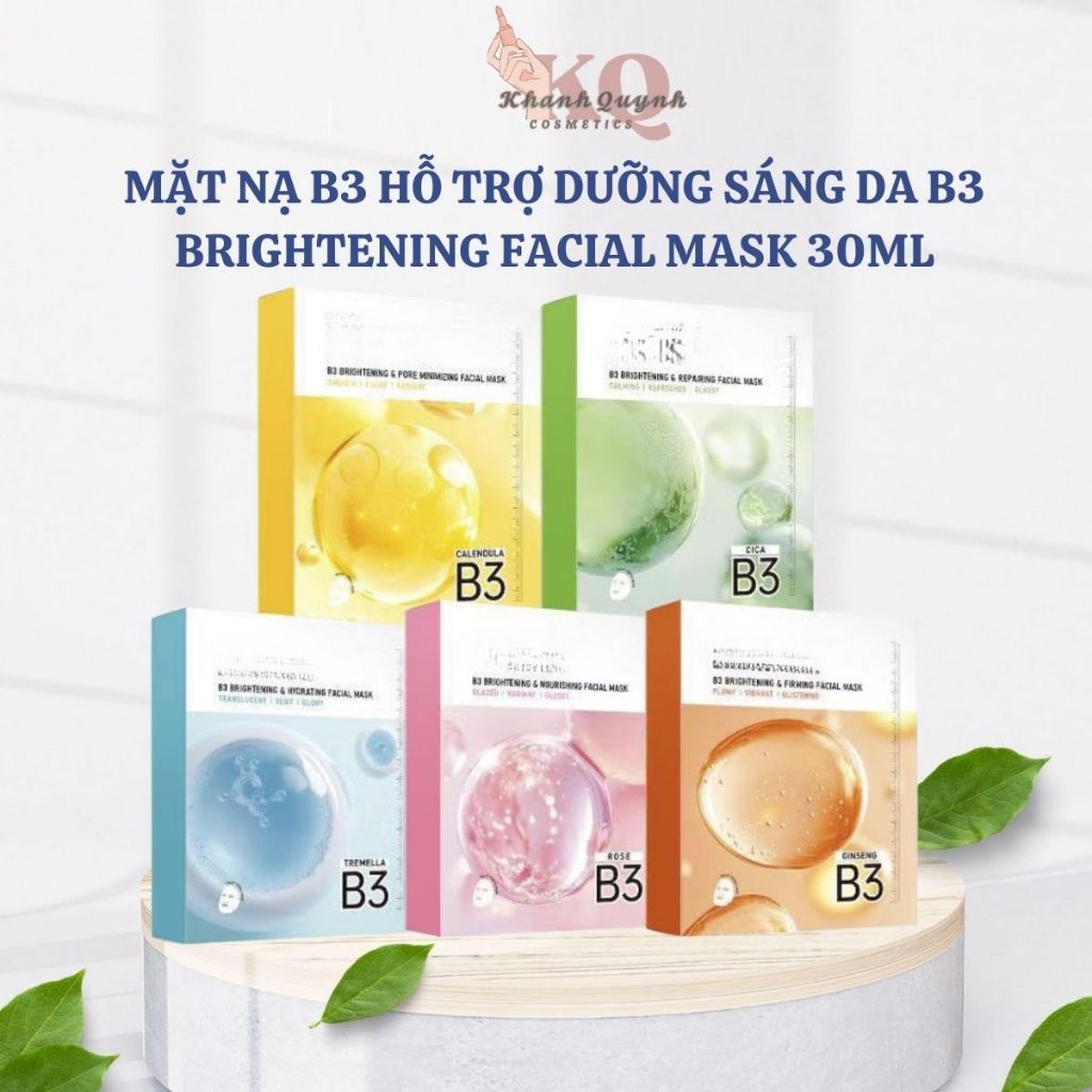Mặt Nạ B3 Hỗ Trợ Dưỡng Sáng Da B3 Brightening Facial Mask 30ml