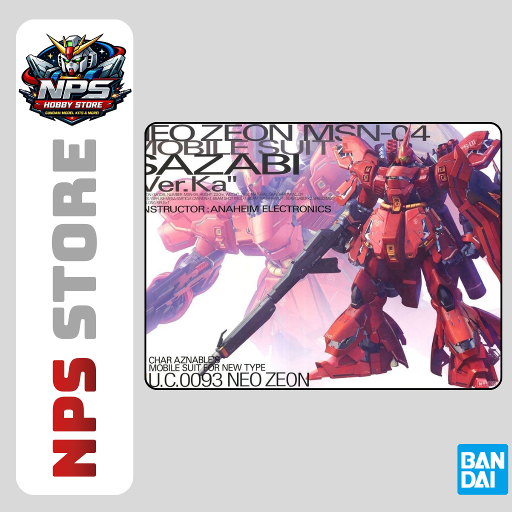 Mô hình lắp ráp MG 1/100 MSN-004 Sazabi Ver Ka chính hãng Bandai