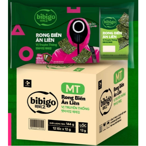 Thùng rong biển bibigo lá kim