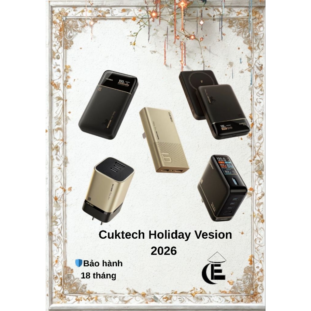 Bộ Sưu Tập Cuktech Holiday Vesion 2026( 15 Air, Slim 65w, 10 Ultra, 10 Air, 10 mini)