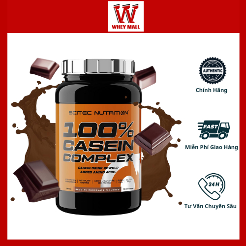 Casein Complex Scitec Nutrition Whey Casein Protein 920 gram hấp thụ chậm ban đêm