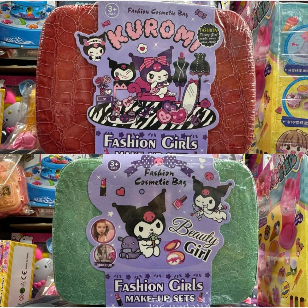 Đồ chơi chủ đề Kuromi - Vali đồ chơi trang điểm 768-62 giao màu ngẫu nhiên Fashion Cosmetic Bag make