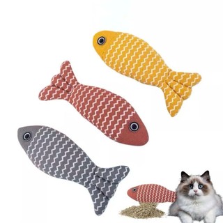 Thú bông catnip cho chó mèo, cá nhồi cỏ mèo, gấu bông hình cá cho mèo KA PET - KA07