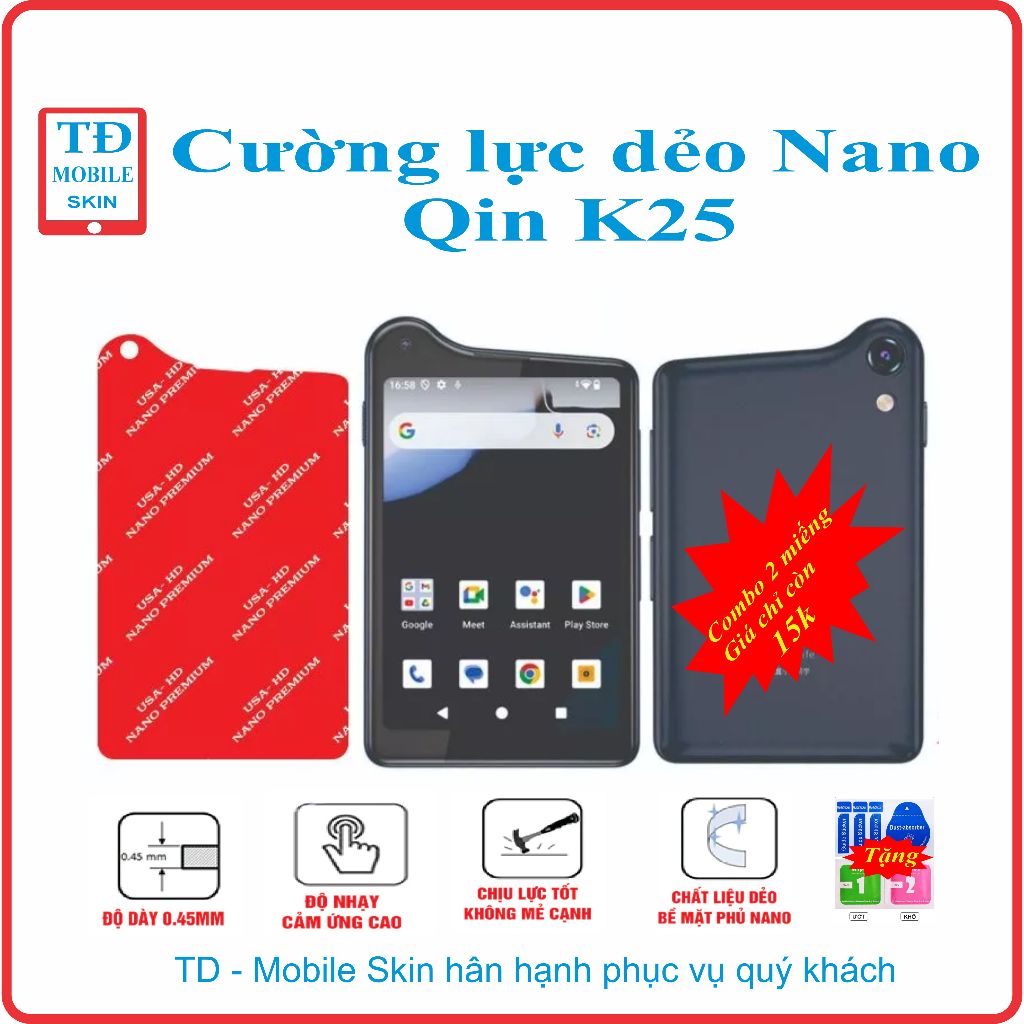 Cường lực dẻo bảo vệ màn hình điện thoại Xiaomi Qin K25