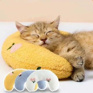 Gối kê đầu cho Chó Mèo hình chữ U, gối lông mềm cho thú cưng gối lười KA PET - KA09