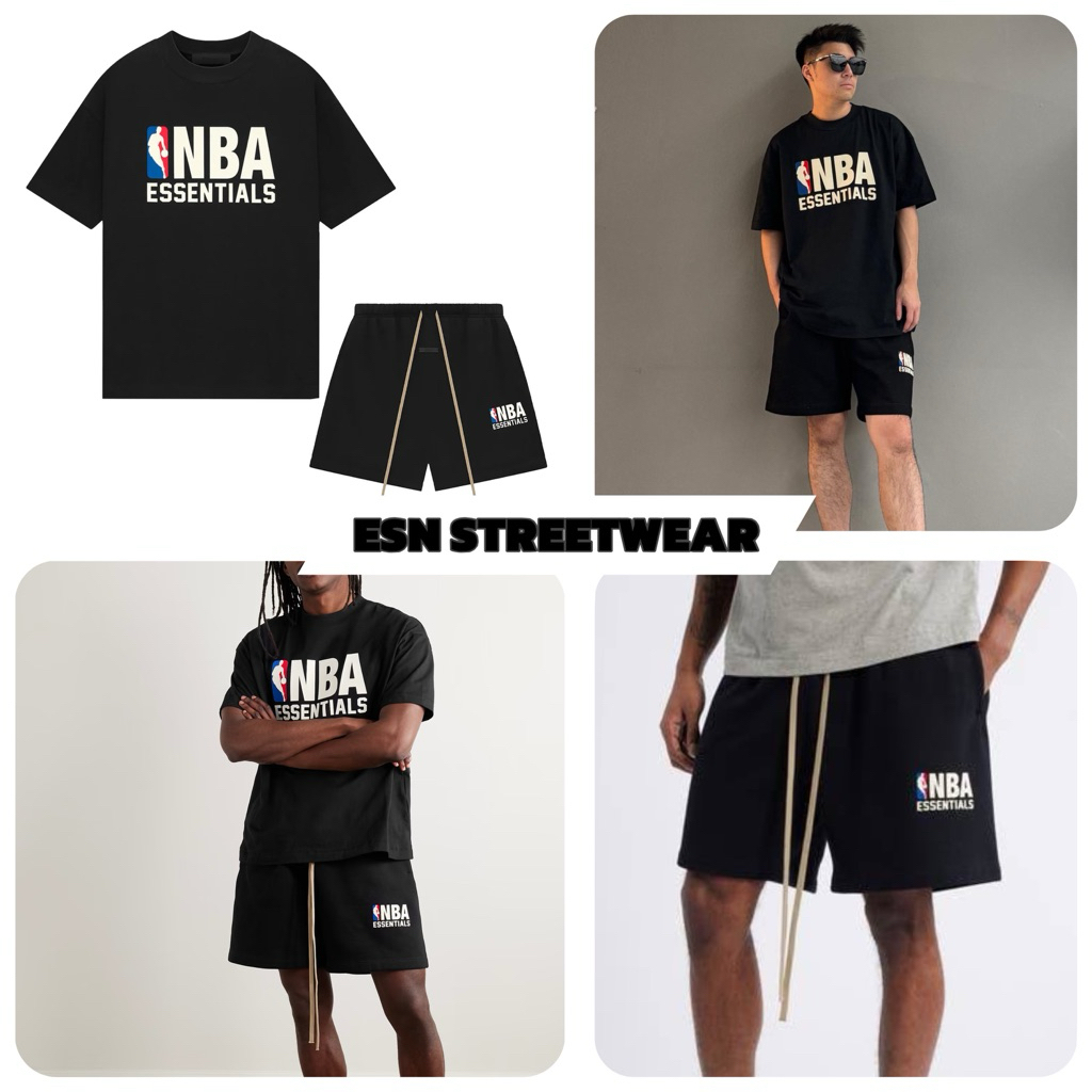 [CHÍNH HÃNG] Set Essentials Fear Of God X NBA Black unisex