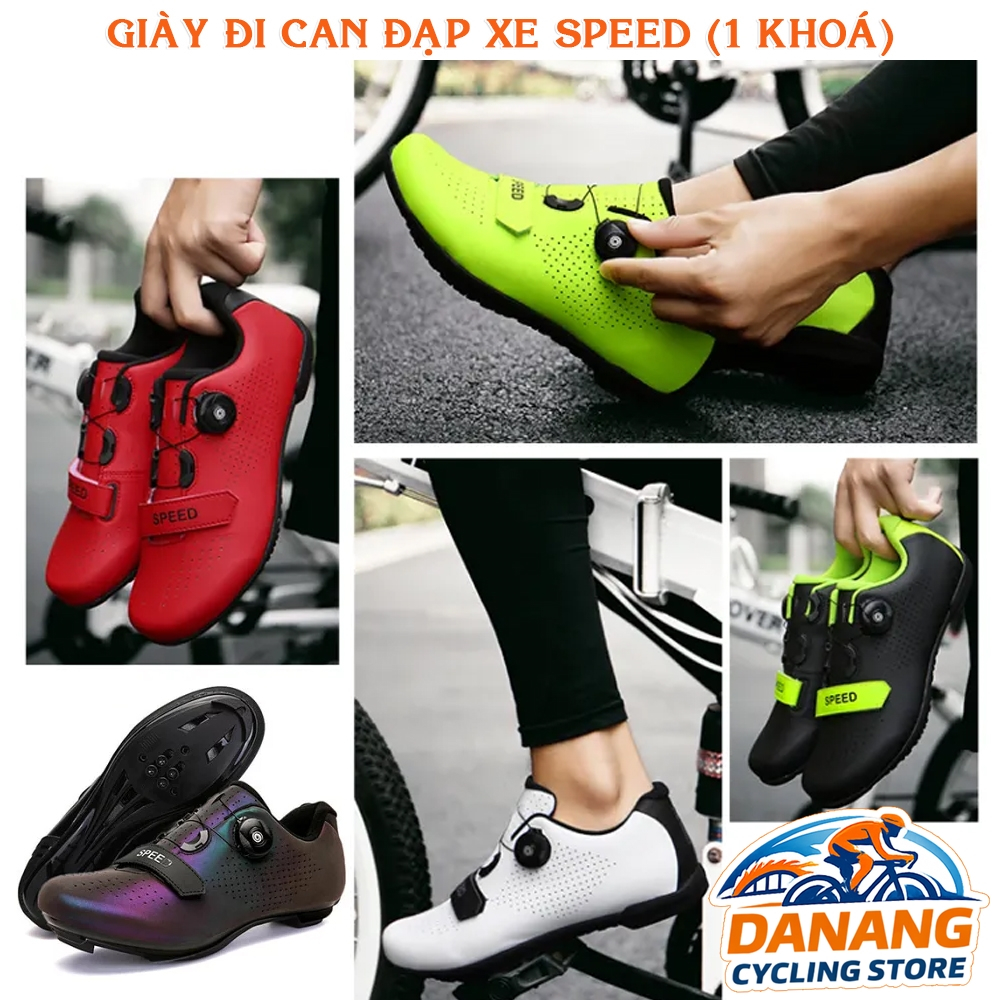Giày Đi Can Xe Đạp Road/MTB SPEED – 1 Khóa Vặn
