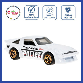 Xe mô hình Hot Wheels basic Cảnh sát Police Mazda RX-7 HTB62.