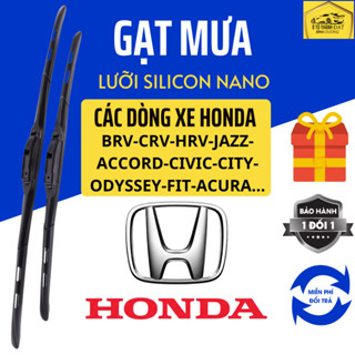 Gạt Mưa Ô Tô Các Dòng HONDA. BRIO, CIVIC, CITY, ACCORD, JAZZ, HRV,CRV, BRv, silicon nano gạt sạch êm