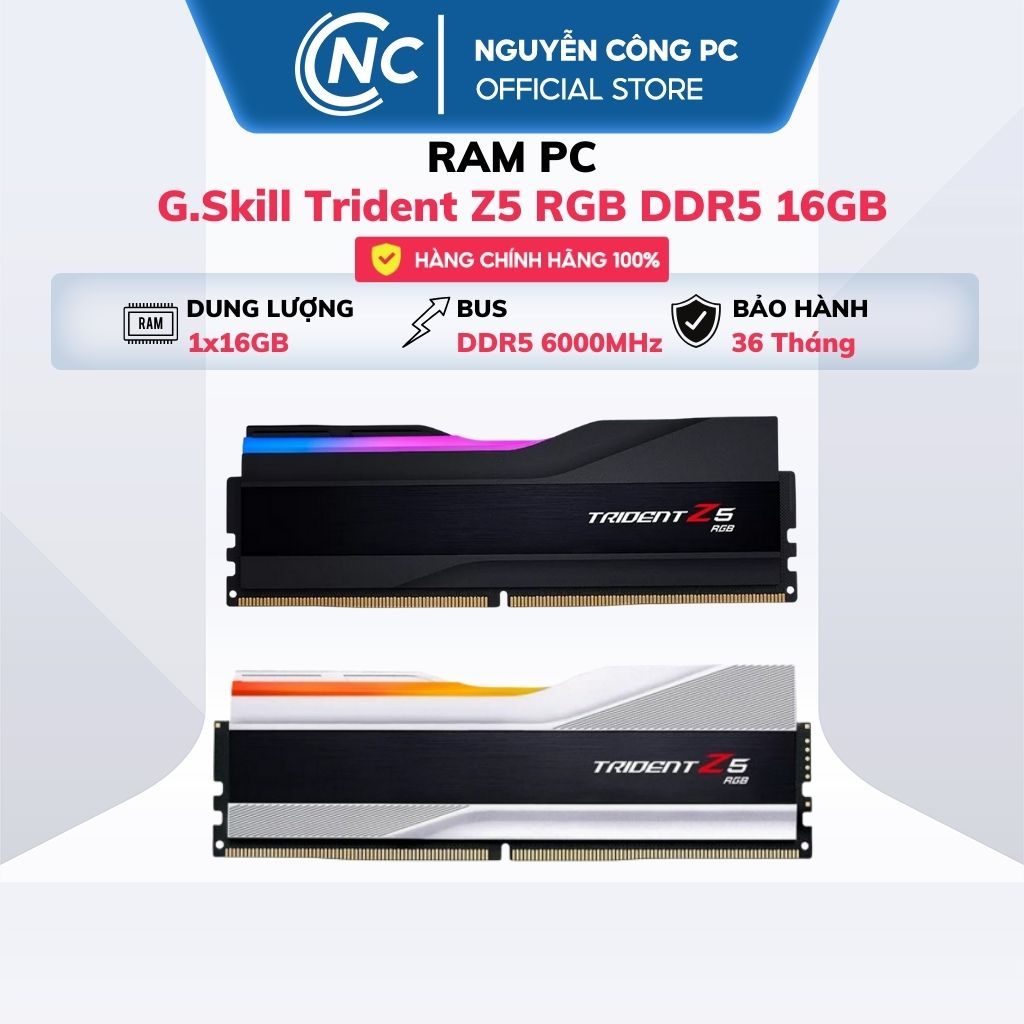 RAM G.Skill Trident Z5 RGB DDR5 16GB -BH 36 tháng | BigBuy360 - bigbuy360.vn