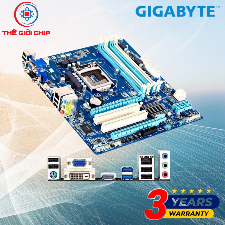 Mainboard (Bo mạch chính) GIGABYTE B75M-D3H I like new Box bảo hành 36 tháng bởi nhà cung cấp