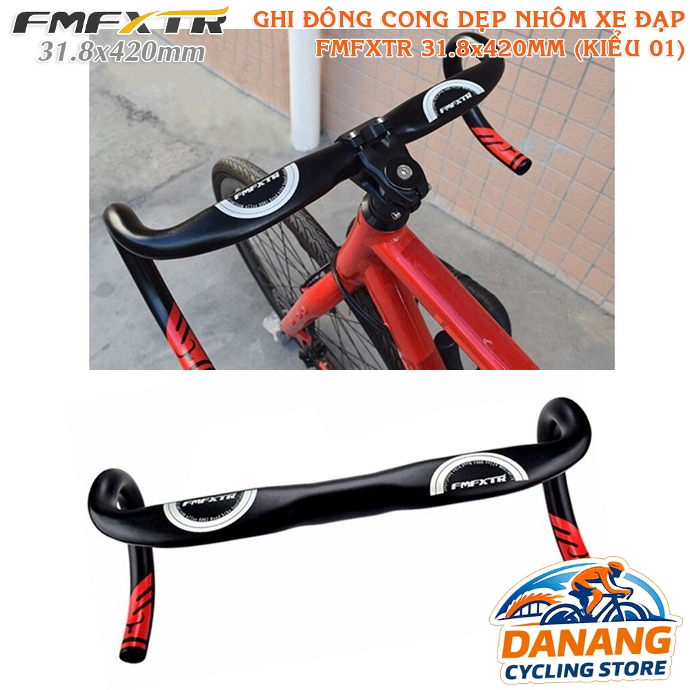Ghi Đông Cong Dẹp Xe Đạp Road Nhôm FMFXTR  420×31.8mm (Kiểu 01)