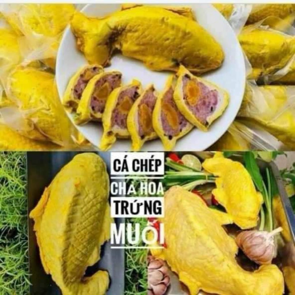 CHẢ HOA CÁ CHÉP 500g/ 1con. (giao hoả tốc)