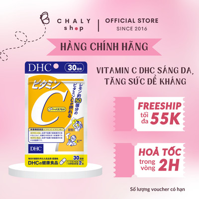 Viên sáng da vitamin DHC Vitamin C Hard Capsule 30 ngày Nhật Bản