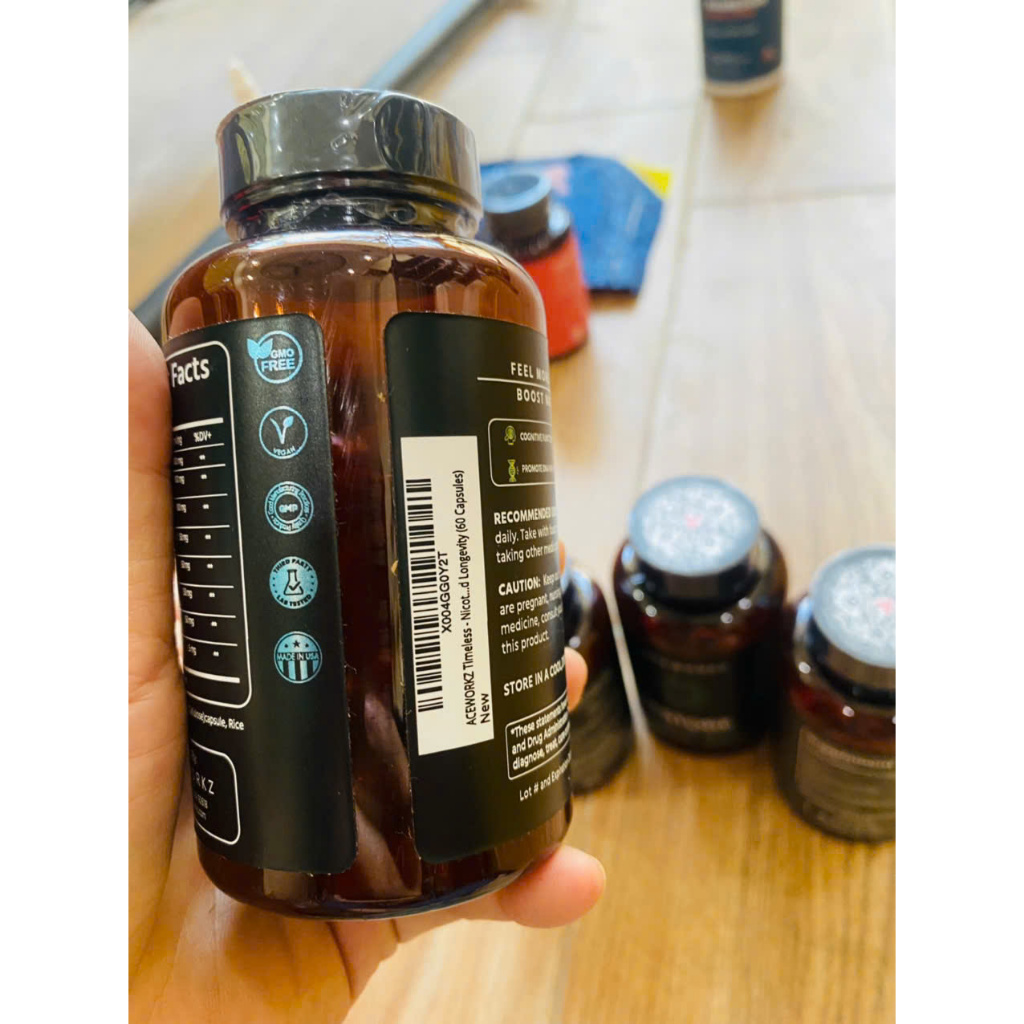 ti.me,le/ss ACEWORKZ features Nic/o/tinam/ide Riboside to help support N'A''D⁺ l/ev/els, mitochondri