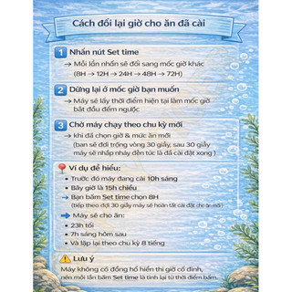 MÁY CHO CÁ ĂN TỰ ĐỘNG SOBO DA-06 ( ĐIỀU CHỈNH ĐƯỢC THỜI GIAN VÀ PHÂN LƯỢNG THỨC ĂN )