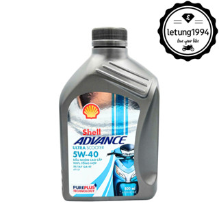 Nhớt SHELL xe tay ga 100% tổng hợp SHELL Advance Ultra Scooter 5w40 chính hãng