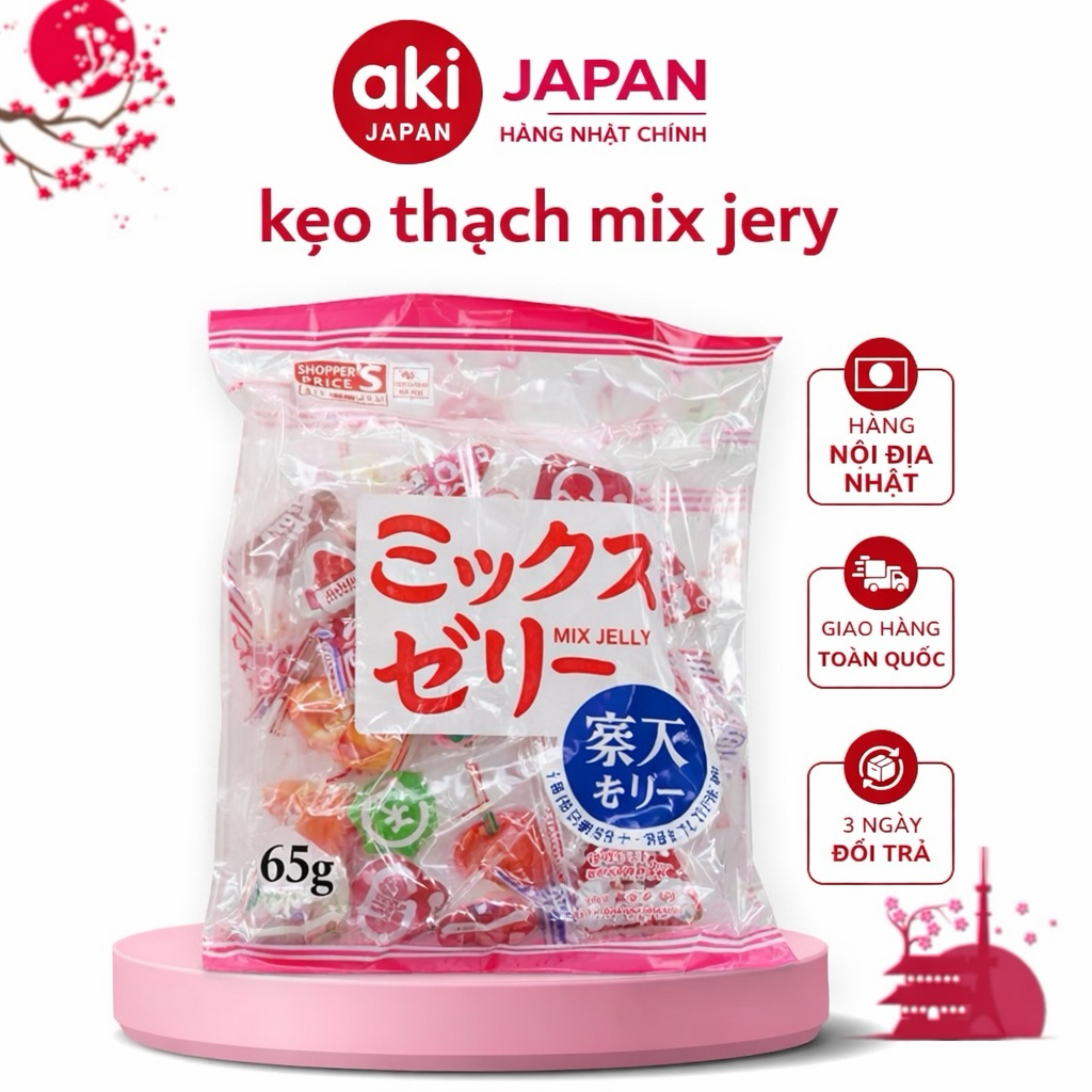 kẹo thạch mix jery nhật bản 65g