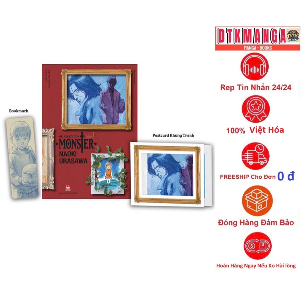 Truyện Tranh - MONSTER Deluxe Edition Lẻ Tập 1 2 3 4 5 6 - Nxb Kim Đồng