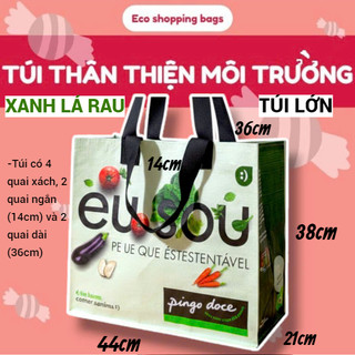 Túi thân thiện môi trường nhiều kích cỡ nhỏ trung lớn