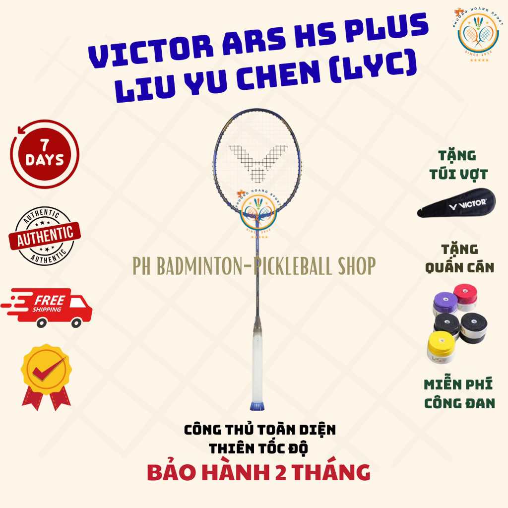 HOẢ TỐC [Đan cước-Tặng túi+Quấn] Vợt Cầu Lông Victor Auraspeed HS Plus LYC (Liu Yu Chen) 2025 Chính 