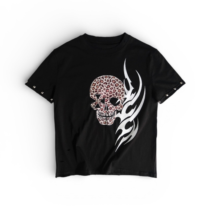 Áo Thun LOWKEY - TRIBAL SKULL Regular Fit Basic Tee 230gsm
