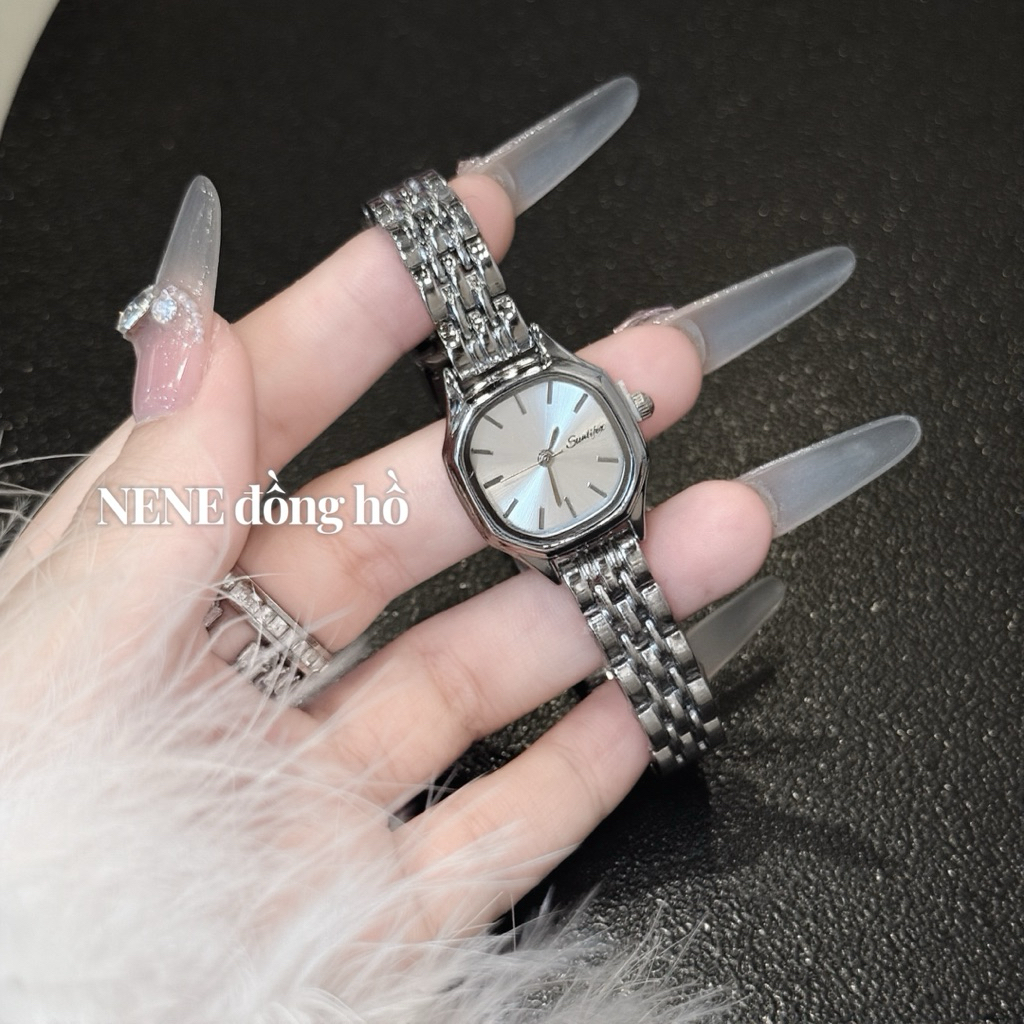 Đồng Hồ Nữ SUNN Chất Liệu Thép kháng nước sinh hoạt 2 màu (tặng hộp pin dụng cụ tháo mắc)