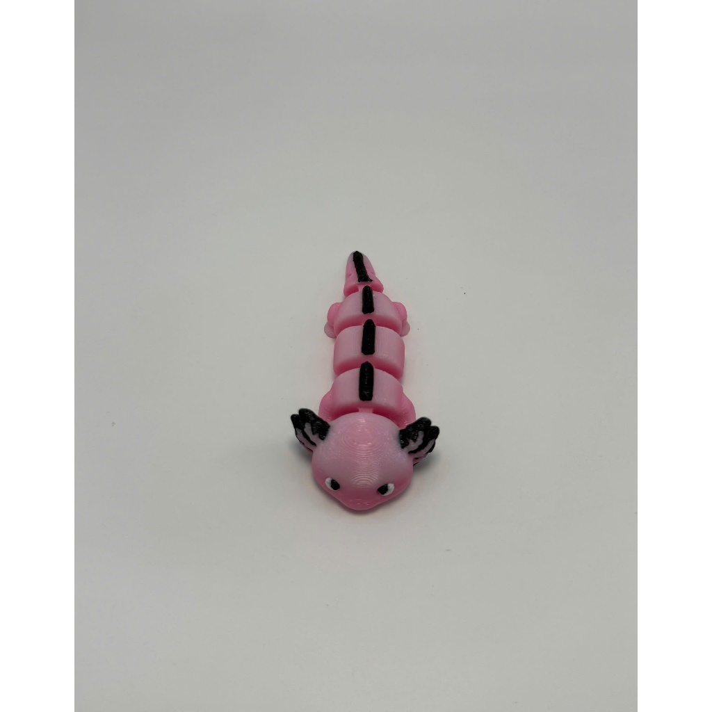 [B2P] Mô Hình Axolotl (Kỳ Nhông) In 3D - Đồ Chơi Flexi Chuyển Động Khớp, Decor Bàn Làm Việc Cute